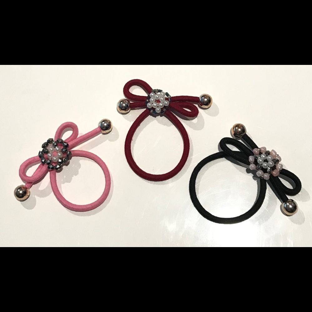 NEW Unique Design Beaded Hair Ties